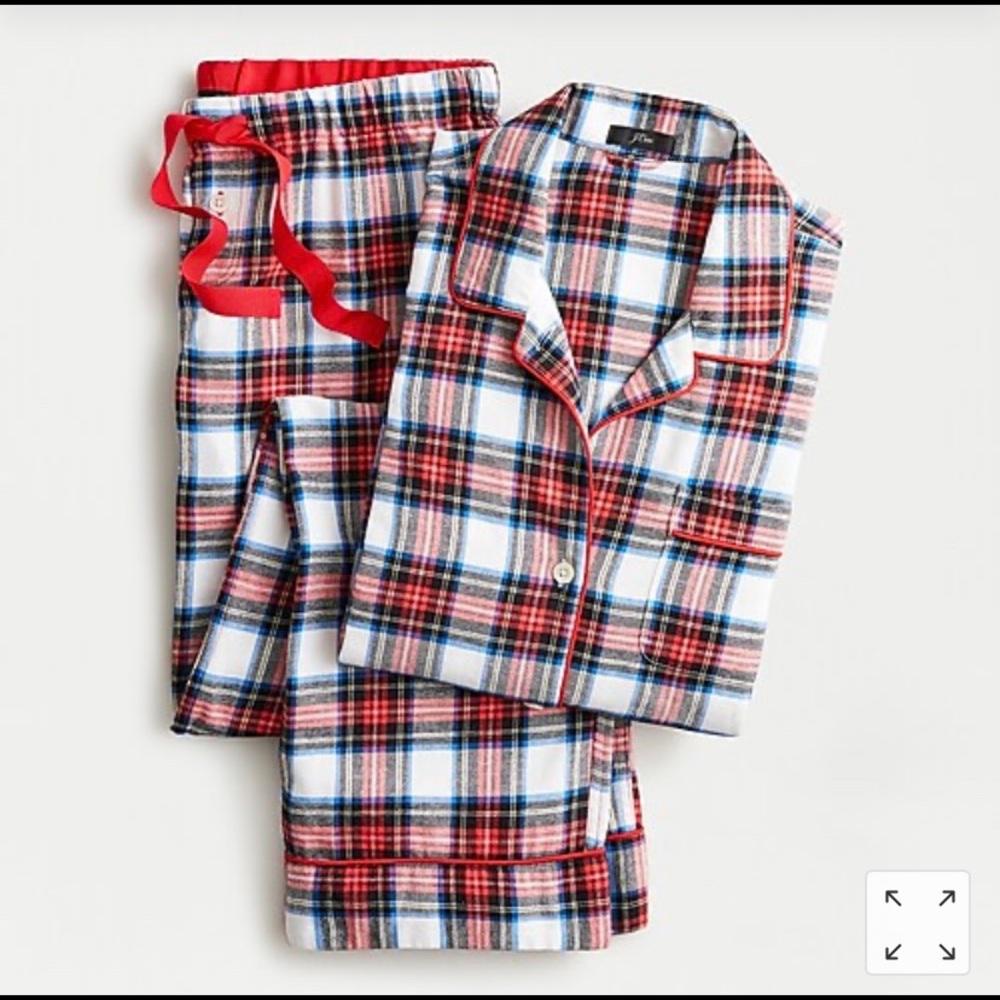Jcrew plaid flannel pajama set - Picture 2 of 3